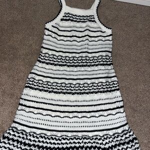 Abercrombie Kids Navy and White Knit Dress